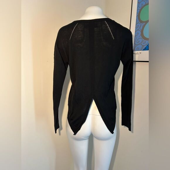 Rag & Bone Black Extra Fine Merino Wool Lightweight Women's Sweater Size S - Picture 3 of 8